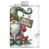 Frohe Weihnachten Flachmann (Vorderseite)