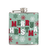 Frohe Weihnachten Flachmann (Vorderseite)