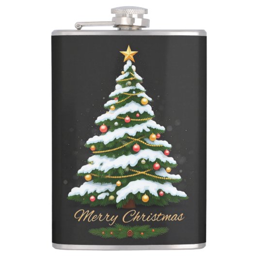 Frohe Weihnachten Flachmann (Vorderseite)