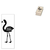 "Frohe Weihnachten" Flamingo Rubber Briefmarke, ge Gummistempel (Stempel)