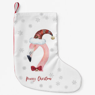 Frohe Weihnachten Flamingo Santa Moderne Weihnacht Kleiner Weihnachtsstrumpf