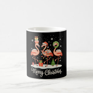 Frohe Weihnachten Flamingo Weihnachtsbeleuchtung W Kaffeetasse