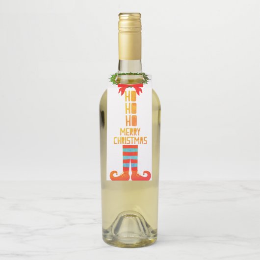 Frohe Weihnachten Flaschenanhänger (Auf Flasche)