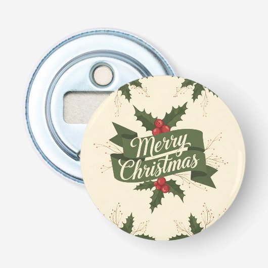 Frohe Weihnachten Flaschenöffner (Vorderseite)