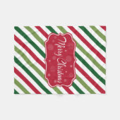 Frohe Weihnachten Fleecedecke (Vorderseite (Horizontal))