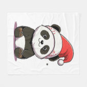 frohe Weihnachten Fleecedecke (Vorderseite (Horizontal))