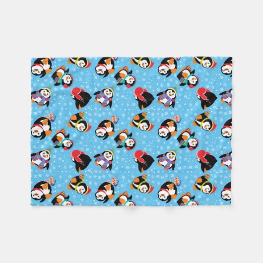 Frohe Weihnachten Fleecedecke (Vorderseite (Horizontal))