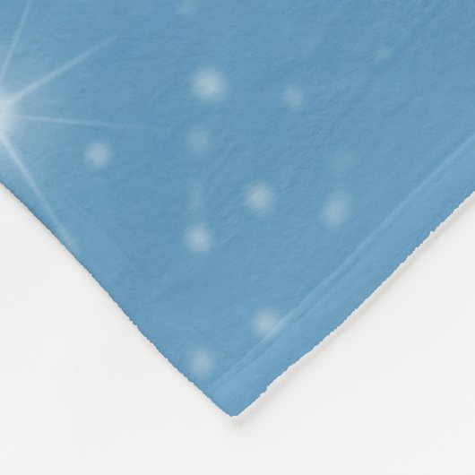 Frohe Weihnachten Fleecedecke (Ecke)