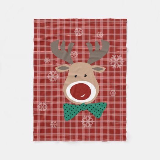 Frohe Weihnachten! Fleecedecke (Vorderseite)