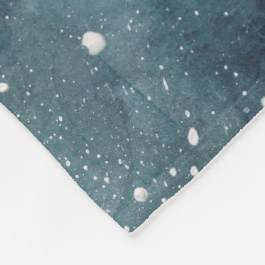 Frohe Weihnachten Fleecedecke (Ecke)