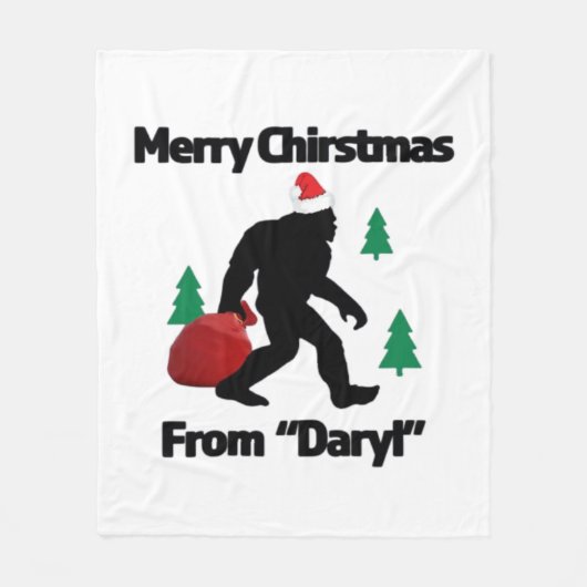 Frohe Weihnachten Fleecedecke (Vorderseite)