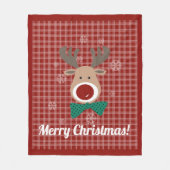 Frohe Weihnachten! Fleecedecke. Fleecedecke (Vorderseite)