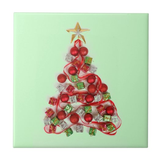 Frohe Weihnachten Fliese (Vorderseite)