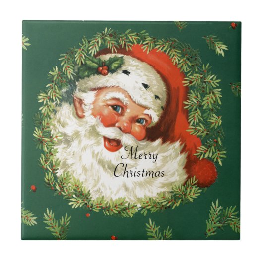 Frohe Weihnachten Fliese (Vorderseite)