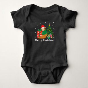 Frohe Weihnachten Flitterwochen Baby Strampler
