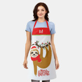 Frohe Weihnachten Flitterwochen Spaß Modern Schürze (Getragen)