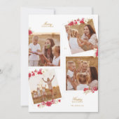 frohe Weihnachten florale botanische Multi-Foto gl (Vorderseite)