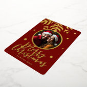 frohe Weihnachten Folien Feiertagskarte (Gedreht)