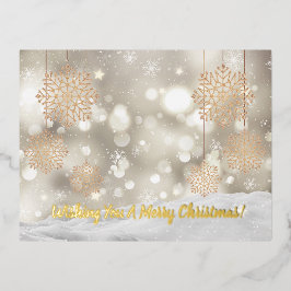 "Frohe Weihnachten" Folien Feiertagspostkarte