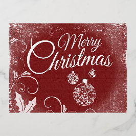 "Frohe Weihnachten" Folien Feiertagspostkarte