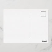 "Frohe Weihnachten" Folien Feiertagspostkarte (Rückseite)