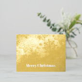 "Frohe Weihnachten" Folien Feiertagspostkarte (Stehend vorne)