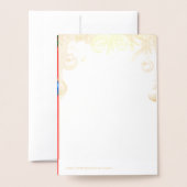 frohe Weihnachten Folienkarte (Rückseite mit Umschlag)