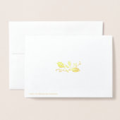 Frohe Weihnachten Folienkarte (Rückseite mit Umschlag)