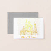 Frohe Weihnachten Folienkarte (Vorderseite mit Umschlag)