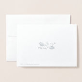 Frohe Weihnachten Folienkarte (Rückseite mit Umschlag)