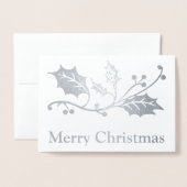 Frohe Weihnachten Folienkarte (Vorderseite mit Umschlag)