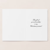 Frohe Weihnachten Folienkarte (Innenseite)