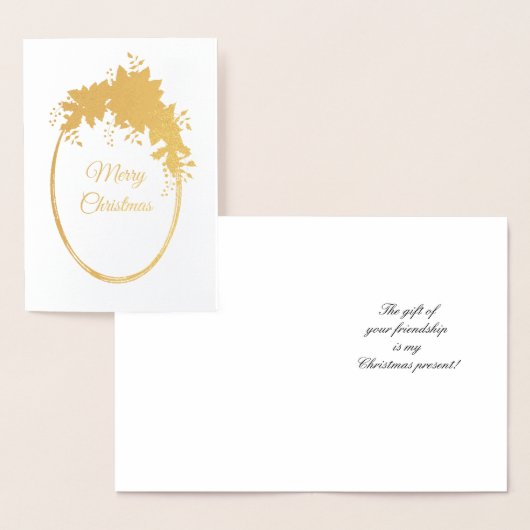 Frohe Weihnachten Folienkarte (Anzeige)