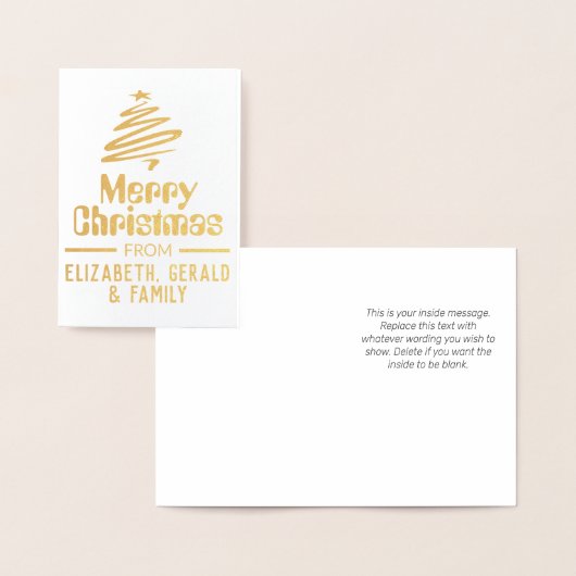 Frohe Weihnachten Folienkarte (Anzeige)