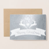 Frohe Weihnachten Folienkarte (Vorderseite mit Umschlag)