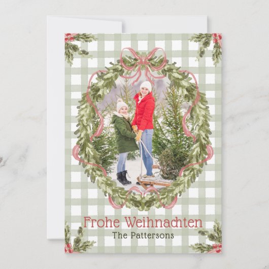 Frohe Weihnachten Foto (Vorderseite)