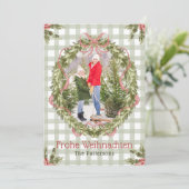 Frohe Weihnachten Foto (Stehend Vorderseite)