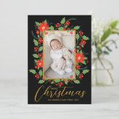 Frohe Weihnachten Foto (Stehend Vorderseite)