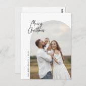 Frohe Weihnachten, Foto, Arch Frame Gruß Postkarte (Vorne/Hinten)