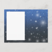 Frohe Weihnachten Foto Blue Glitzer (Rückseite)
