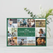 Frohe Weihnachten Foto-Collage (Stehend Vorderseite)