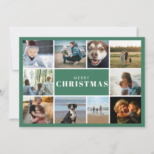 Frohe Weihnachten Foto Collage (Vorderseite)