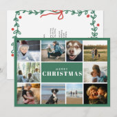 Frohe Weihnachten Foto Collage (Vorne/Hinten)