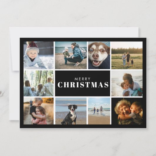 Frohe Weihnachten Foto Collage  (Vorderseite)