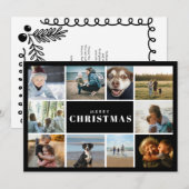 Frohe Weihnachten Foto Collage  (Vorne/Hinten)