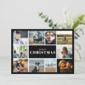 Frohe Weihnachten Foto Collage  (Stehend Vorderseite)