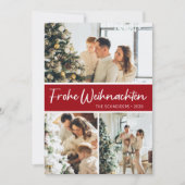 Frohe Weihnachten Foto Collage (Vorderseite)