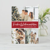 Frohe Weihnachten Foto Collage (Stehend Vorderseite)