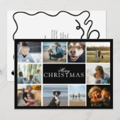Frohe Weihnachten Foto-Collage  (Vorne/Hinten)