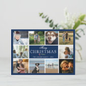 Frohe Weihnachten Foto Collage (Stehend Vorderseite)